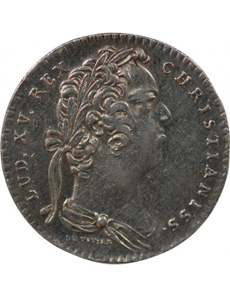 Louis XV 1 jeton Argent 1734 9 Rennes