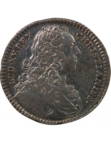 ETATS DE BRETAGNE, LOUIS XV – JETON ARGENT 1736 RENNES Daniel 89