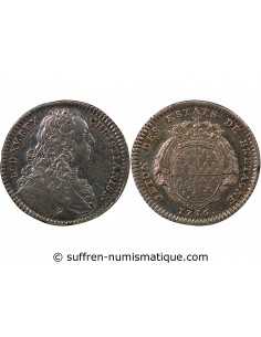 ETATS DE BRETAGNE, LOUIS XV – JETON ARGENT 1736 RENNES Daniel 89