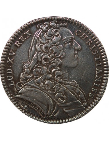 ETATS DE BRETAGNE, LOUIS XV – JETON ARGENT 1738 RENNES Daniel 90