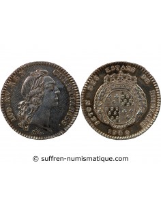 ETATS DE BRETAGNE, LOUIS XV – JETON ARGENT 1740 RENNES Daniel 92