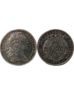 ETATS DE BRETAGNE, LOUIS XV – JETON ARGENT 1742 RENNES Daniel 93 2