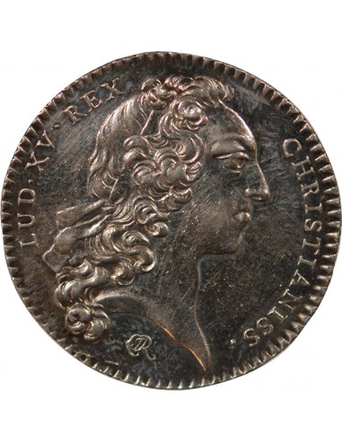 ETATS DE BRETAGNE, LOUIS XV – JETON ARGENT 1744 RENNES Daniel 95