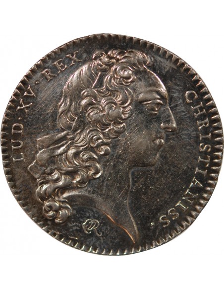 ETATS DE BRETAGNE, LOUIS XV – JETON ARGENT 1744 RENNES Daniel 95