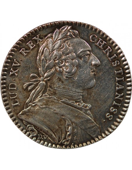 ETATS DE BRETAGNE, LOUIS XV – JETON ARGENT 1746 RENNES Daniel 97