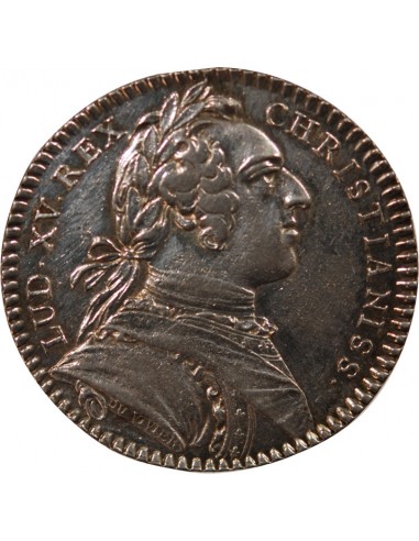 ETATS DE BRETAGNE, LOUIS XV – JETON ARGENT 1746 RENNES Daniel 97
