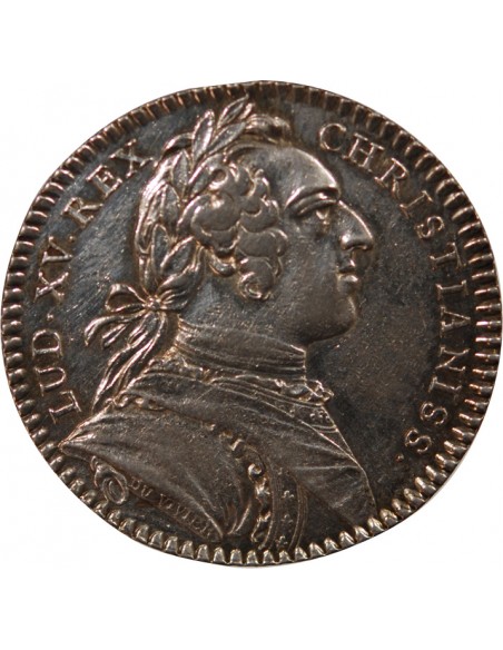 ETATS DE BRETAGNE, LOUIS XV – JETON ARGENT 1746 RENNES Daniel 97
