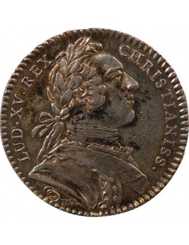 ETATS DE BRETAGNE, LOUIS XV – JETON ARGENT 1748 RENNES Daniel 99