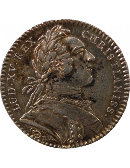 ETATS DE BRETAGNE, LOUIS XV – JETON ARGENT 1748 RENNES Daniel 99