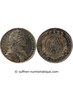 ETATS DE BRETAGNE, LOUIS XV – JETON ARGENT 1752 RENNES Daniel 101