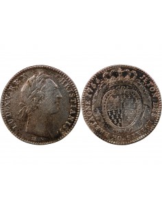 ETATS DE BRETAGNE, LOUIS XV – JETON ARGENT 1756 RENNES Daniel 103 2