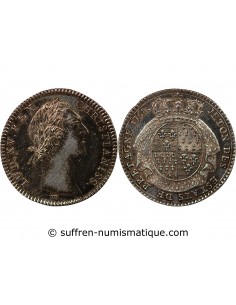 ETATS DE BRETAGNE, LOUIS XV – JETON ARGENT 1758 SAINT BRIEUC Daniel 105