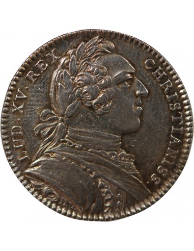ETATS DE BRETAGNE, LOUIS XV – JETON ARGENT 1758 SAINT BRIEUC Daniel 107