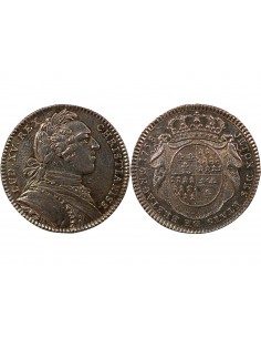 ETATS DE BRETAGNE, LOUIS XV – JETON ARGENT 1758 SAINT BRIEUC Daniel 107 2