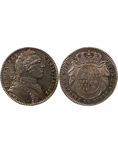 ETATS DE BRETAGNE, LOUIS XV – JETON ARGENT 1758 SAINT BRIEUC Daniel 107