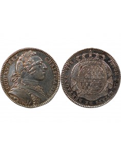ETATS DE BRETAGNE, LOUIS XV – JETON ARGENT 1758 SAINT BRIEUC Daniel 106 2