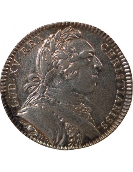 ETATS DE BRETAGNE, LOUIS XV – JETON ARGENT 1758 SAINT BRIEUC Daniel 109