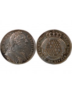 ETATS DE BRETAGNE, LOUIS XV – JETON ARGENT 1758 SAINT BRIEUC Daniel 109 2