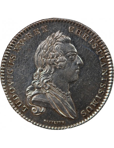 ETATS DE BRETAGNE, LOUIS XV – JETON ARGENT 1764 RENNES Daniel 113