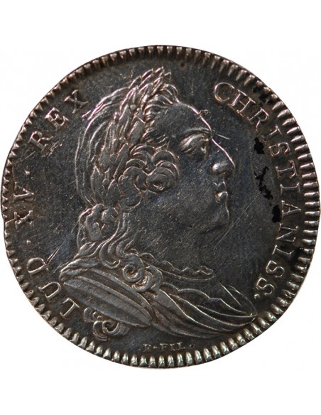 ETATS DE BRETAGNE, LOUIS XV – JETON ARGENT 1764 RENNES Daniel 115