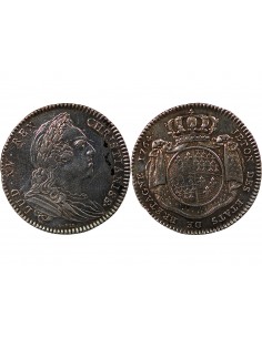 ETATS DE BRETAGNE, LOUIS XV – JETON ARGENT 1764 RENNES Daniel 115 2