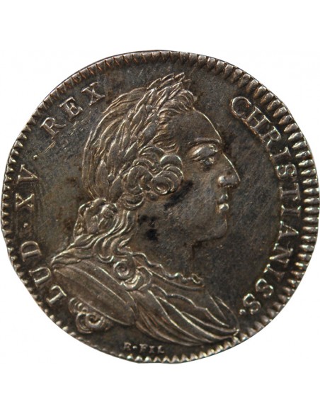 ETATS DE BRETAGNE, LOUIS XV – JETON ARGENT 1764 RENNES Daniel 115