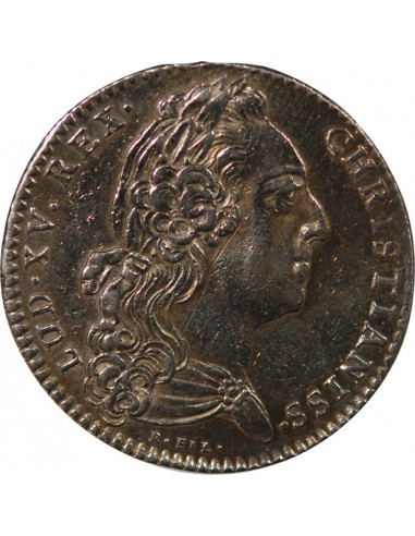 ETATS DE BRETAGNE, LOUIS XV – JETON ARGENT 1764 RENNES Daniel 115
