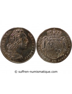 ETATS DE BRETAGNE, LOUIS XV – JETON ARGENT 1764 RENNES Daniel 115