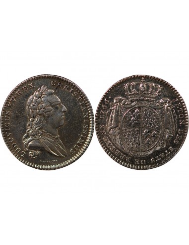 ETATS DE BRETAGNE, LOUIS XV – JETON ARGENT 1766 RENNES Daniel 117
