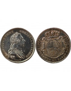 ETATS DE BRETAGNE, LOUIS XV – JETON ARGENT 1768 RENNES Daniel 118 2