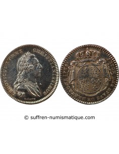 ETATS DE BRETAGNE, LOUIS XV – JETON ARGENT 1768 RENNES Daniel 118