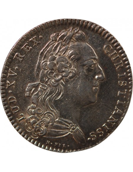 ETATS DE BRETAGNE, LOUIS XV – JETON ARGENT 1768 RENNES Daniel 119