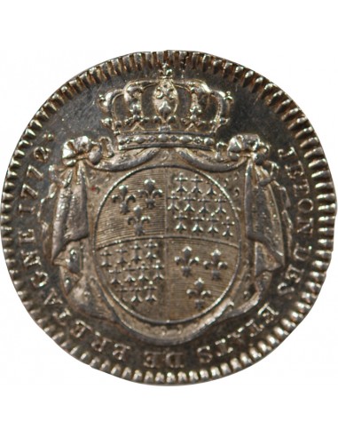 ETATS DE BRETAGNE, LOUIS XV – JETON ARGENT 1772 MORLAIX Daniel 121