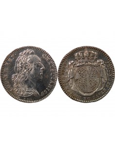 ETATS DE BRETAGNE, LOUIS XV – JETON ARGENT 1772 MORLAIX Daniel 121 2