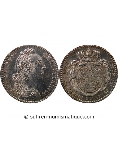 ETATS DE BRETAGNE, LOUIS XV – JETON ARGENT 1772 MORLAIX Daniel 121