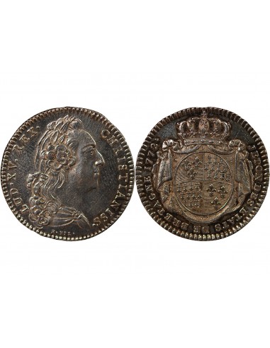 ETATS DE BRETAGNE, LOUIS XV – JETON ARGENT 1772 MORLAIX Daniel 121