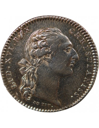 ETATS DE BRETAGNE, LOUIS XVI – JETON ARGENT 1776 RENNES Daniel 124