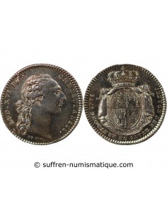ETATS DE BRETAGNE, LOUIS XVI – JETON ARGENT 1776 RENNES Daniel 124