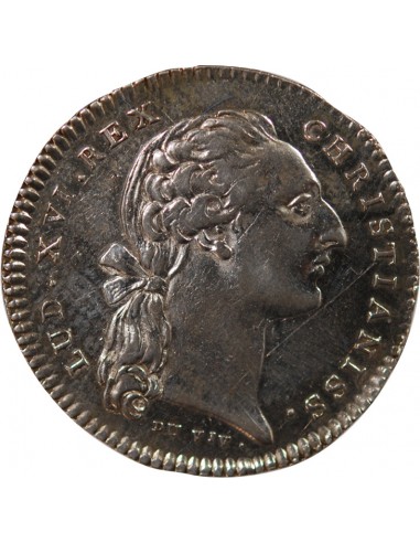 ETATS DE BRETAGNE, LOUIS XVI – JETON ARGENT 1776 RENNES Daniel 125