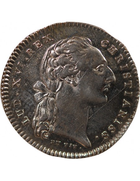ETATS DE BRETAGNE, LOUIS XVI – JETON ARGENT 1776 RENNES Daniel 125