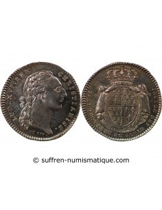 ETATS DE BRETAGNE, LOUIS XVI – JETON ARGENT 1776 RENNES Daniel 125