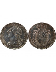 ETATS DE BRETAGNE, LOUIS XVI – JETON ARGENT 1778 RENNES Daniel 126 2