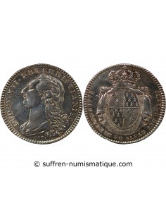 ETATS DE BRETAGNE, LOUIS XVI – JETON ARGENT 1778 RENNES Daniel 126