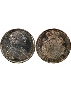 ETATS DE BRETAGNE, LOUIS XVI – JETON ARGENT 1780 RENNES Daniel 128 2