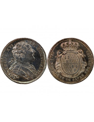 ETATS DE BRETAGNE, LOUIS XVI – JETON ARGENT 1780 RENNES Daniel 128