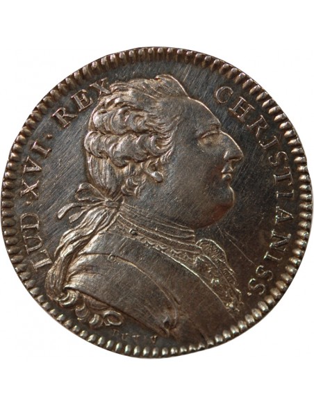 Louis XVI 1 jeton Argent 1782 9 Rennes