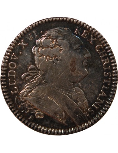 ETATS DE BRETAGNE, LOUIS XVI – JETON ARGENT 1784 RENNES Daniel 130