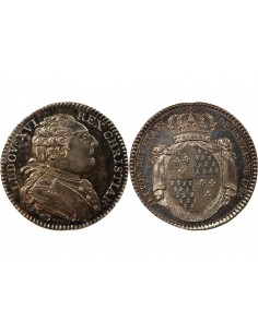 ETATS DE BRETAGNE, LOUIS XVI – JETON ARGENT 1786 RENNES Daniel 136 2