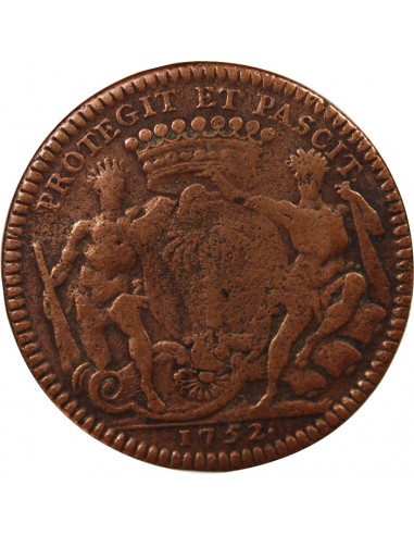 MAIRE DE NANTES, MATHURIN BELLABRE - JETON CUIVRE 1748-1754
