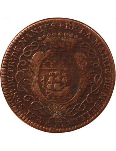 MAIRE DE NANTES, MATHURIN BELLABRE - JETON CUIVRE 1748-1754